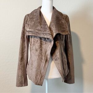 SL8 Brown Velour Zipper Jacket